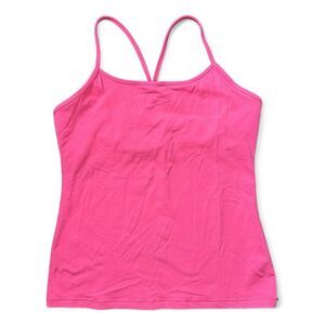 Lululemon Strappy Racerback Cami Tank Pink Size 12 Shelf Bra